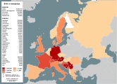 Srbi dijaspora mapa