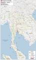 General reference map of Thailand