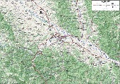 Topographic map of Kraljevo